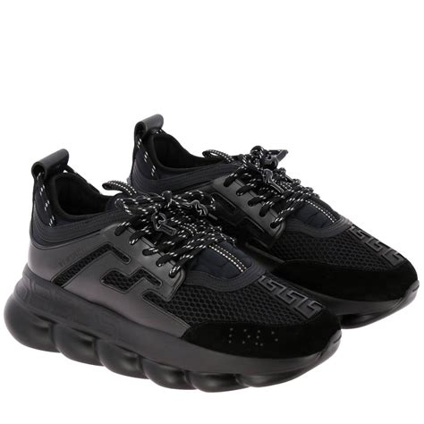 versace black trainers|Versace trainers men's.